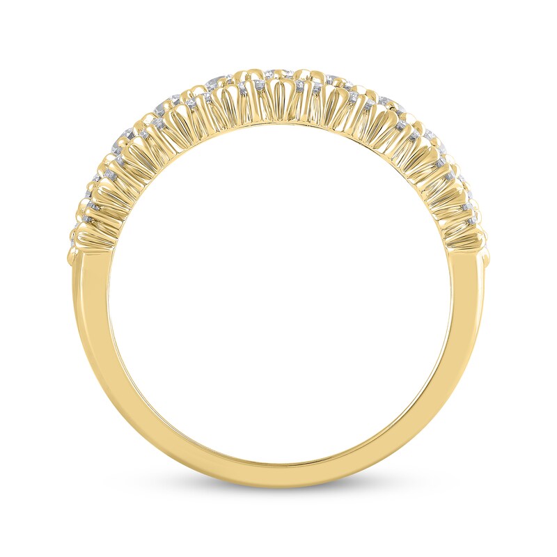 Diamond Three-Row Anniversary Band 1 ct tw 14K Yellow Gold