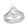 Thumbnail Image 1 of Neil Lane Artistry Round, Pear & Marquise-Cut Lab-Grown Diamond Bridal Set 1-7/8 ct tw 14K White Gold