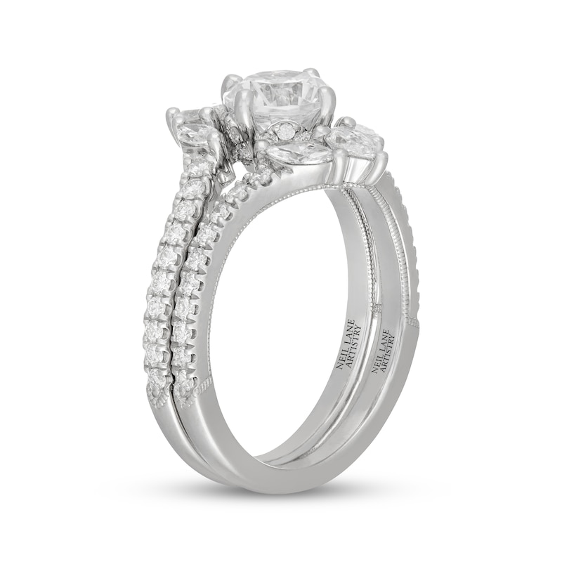 Main Image 2 of Neil Lane Artistry Round, Pear & Marquise-Cut Lab-Grown Diamond Bridal Set 1-7/8 ct tw 14K White Gold