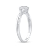 Thumbnail Image 1 of Multi-Diamond Center Cushion Promise Ring 1/20 ct tw Sterling Silver
