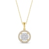 Thumbnail Image 1 of Diamond Necklace 1/2 ct tw Round-cut 10K Two-Tone Gold