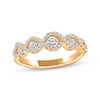 Thumbnail Image 1 of Diamond Five-Stone Twist Fashion Ring 5/8 ct tw 10K Yellow Gold