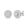 Thumbnail Image 1 of KAY Lab-Grown Diamonds Halo Stud Earrings 1/4 ct tw Sterling Silver