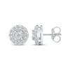 Thumbnail Image 3 of KAY Lab-Grown Diamonds Halo Stud Earrings 1/4 ct tw Sterling Silver