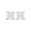 Thumbnail Image 2 of Men's KAY Lab-Grown Diamonds Quad Square-Cut Stud Earrings 2 ct tw 10K White Gold