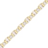 Thumbnail Image 2 of Round & Baguette-Cut Diamond Bracelet 5 ct tw 14K Yellow Gold 7.25"