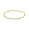 Thumbnail Image 1 of Baguette & Round-Cut Diamond Bracelet 3 ct tw 14K Yellow Gold 7"