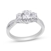 Thumbnail Image 1 of Adore Round-Cut Diamond Three-Stone Engagement Ring 1 ct tw 14K White Gold