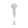 Thumbnail Image 2 of Adore Round-Cut Diamond Three-Stone Engagement Ring 1 ct tw 14K White Gold