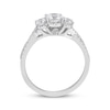 Thumbnail Image 3 of Adore Round-Cut Diamond Three-Stone Engagement Ring 1 ct tw 14K White Gold