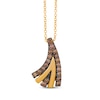 Thumbnail Image 1 of Le Vian Diamond Fan Necklace 3/8 ct tw 14K Honey Gold 18"