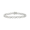 Thumbnail Image 1 of Diamond Infinity Link Bracelet 1/5 ct tw Sterling Silver 7"