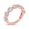Thumbnail Image 2 of Adore Lab-Grown Diamonds Seven-Stone Bezel-Set Anniversary Ring 2 ct tw 14K Rose Gold