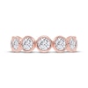 Thumbnail Image 3 of Adore Lab-Grown Diamonds Seven-Stone Bezel-Set Anniversary Ring 2 ct tw 14K Rose Gold