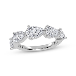 KAY Lab-Grown Diamonds Pear-Shaped East-West Ring 2 ct tw 14K White Gold