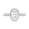 Thumbnail Image 3 of Neil Lane Artistry Oval-Cut Lab-Grown Diamond Bezel-Set Engagement Ring 2-1/2 ct tw 14K White Gold