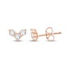 Thumbnail Image 1 of KAY Lab-Grown Diamonds Three-Stone Stud Earrings 1/4 ct tw 14K Rose Gold
