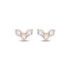 Thumbnail Image 2 of KAY Lab-Grown Diamonds Three-Stone Stud Earrings 1/4 ct tw 14K Rose Gold