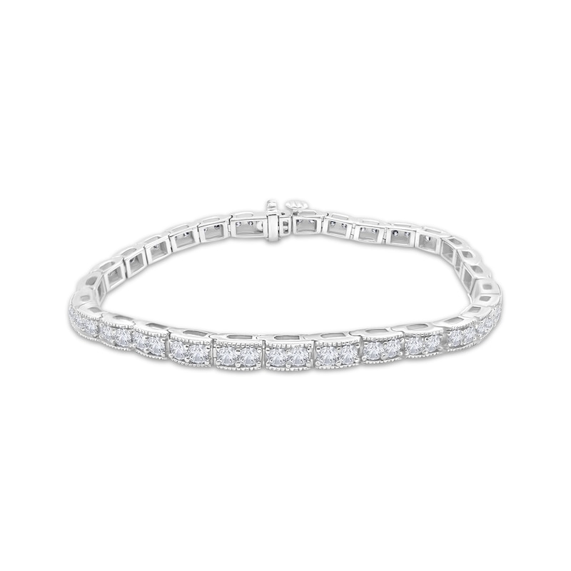 Main Image 1 of Diamond Duos Link Bracelet 4 ct tw 14K White Gold 7"