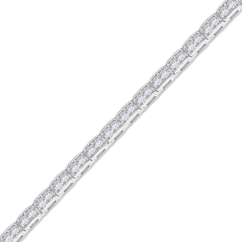 Main Image 2 of Diamond Duos Link Bracelet 4 ct tw 14K White Gold 7"