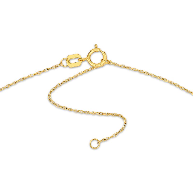 Main Image 3 of Rainbow & Clouds Necklace 14K Yellow Gold 16"