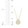 Thumbnail Image 5 of KAY Lab-Grown Diamonds Multi-Stone Teardrop Necklace 1/2 ct tw 10K Yellow Gold 18"
