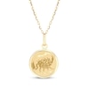 Thumbnail Image 1 of Zodiac Scorpio Medallion Necklace 14K Yellow Gold 18"