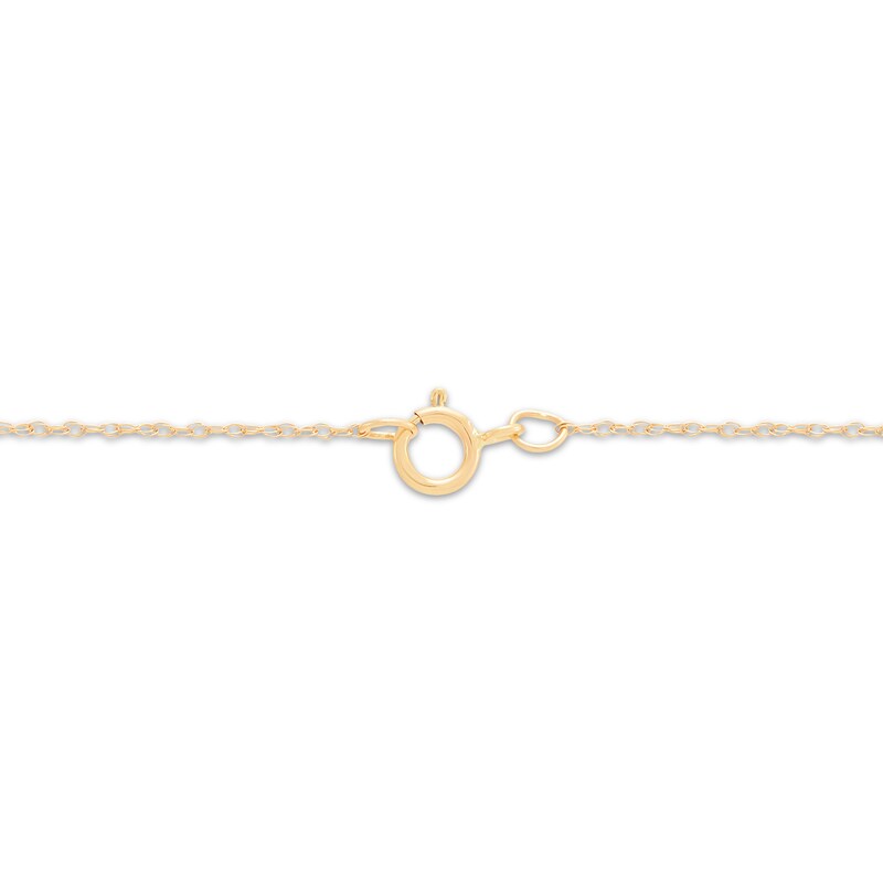 Main Image 4 of "Mama" Heart Necklace 14K Two-Tone Gold 18"