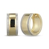 Thumbnail Image 1 of Men's Diamond Pavé Huggie Hoop Earrings 1/5 ct tw 10K Yellow Gold