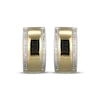 Thumbnail Image 2 of Men's Diamond Pavé Huggie Hoop Earrings 1/5 ct tw 10K Yellow Gold