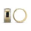 Thumbnail Image 3 of Men's Diamond Pavé Huggie Hoop Earrings 1/5 ct tw 10K Yellow Gold