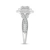 Thumbnail Image 2 of Adore Baguette & Round-Cut Multi-Diamond Engagement Ring 1 ct tw 10K White Gold