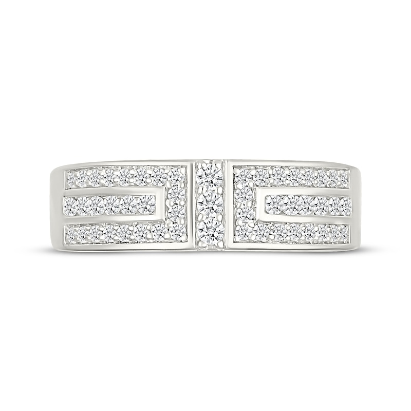 Main Image 4 of Adore Men's Diamond Wedding Band 1/2 ct tw 14K White Gold