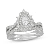 Thumbnail Image 1 of Neil Lane Pear-Shaped Diamond Halo Bridal Set 1-1/8 ct tw 14K White Gold