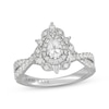 Thumbnail Image 1 of Neil Lane Pear-Shaped Diamond Halo Engagement Ring 1 ct tw 14K White Gold