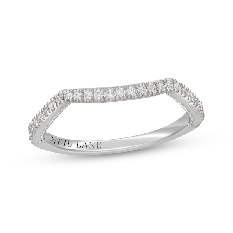 Main Image 7 of Neil Lane Diamond Contour Wedding Band 1/5 ct tw 14K White Gold