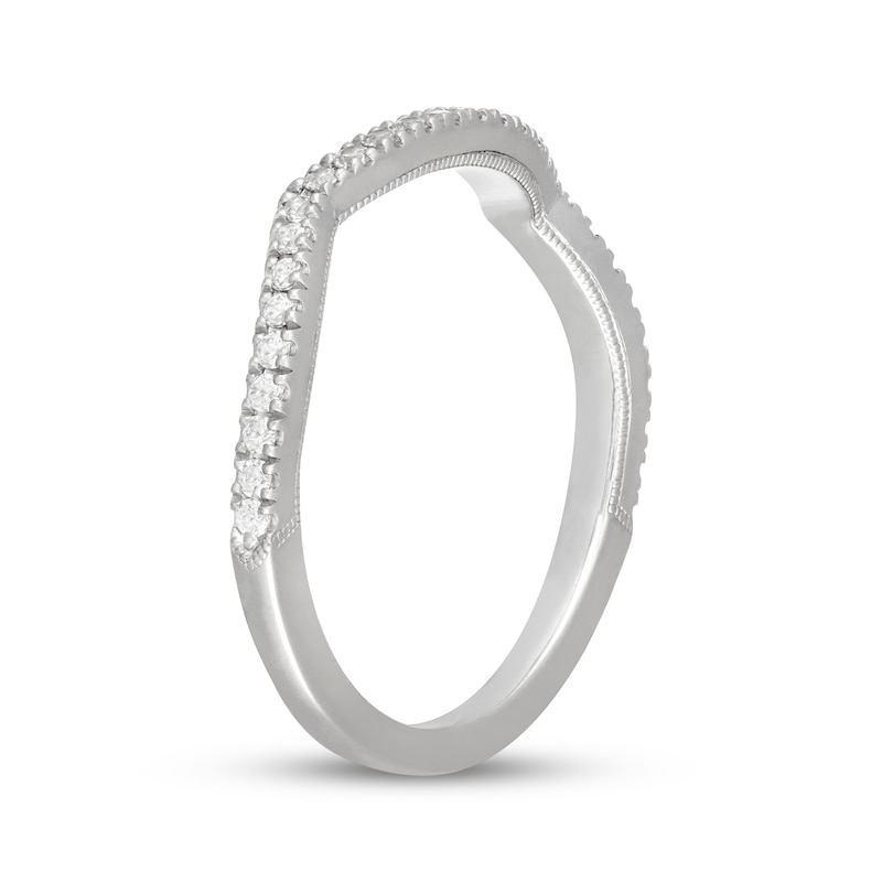 Main Image 8 of Neil Lane Diamond Contour Wedding Band 1/5 ct tw 14K White Gold