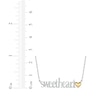 Thumbnail Image 3 of Diamond "Sweetheart" Necklace 1/20 ct tw Sterling Silver with 24K Yellow Gold Vermeil 18"