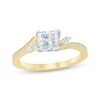 Thumbnail Image 1 of Princess-Cut Lab-Grown Diamond Engagement Ring 3/4 ct tw 14K Two-Tone Gold