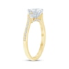 Thumbnail Image 2 of Princess-Cut Lab-Grown Diamond Engagement Ring 3/4 ct tw 14K Two-Tone Gold