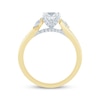 Thumbnail Image 3 of Princess-Cut Lab-Grown Diamond Engagement Ring 3/4 ct tw 14K Two-Tone Gold