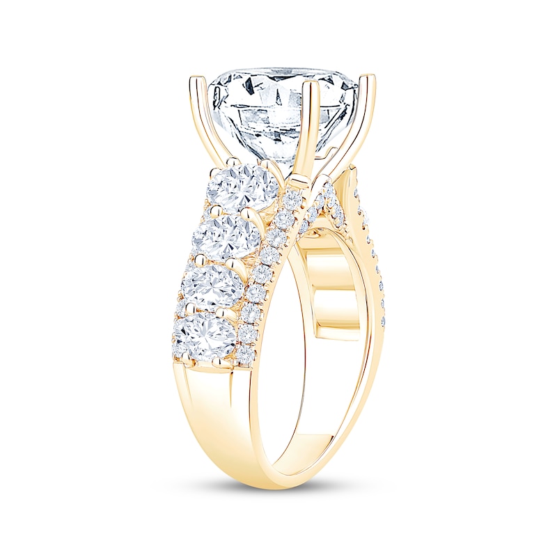 Main Image 2 of Adore Lab-Grown Diamonds Round-Cut Engagement Ring 7-1/4 ct tw 14K Yellow Gold