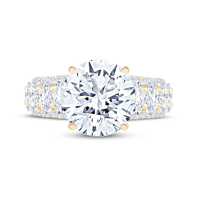 Main Image 3 of Adore Lab-Grown Diamonds Round-Cut Engagement Ring 7-1/4 ct tw 14K Yellow Gold