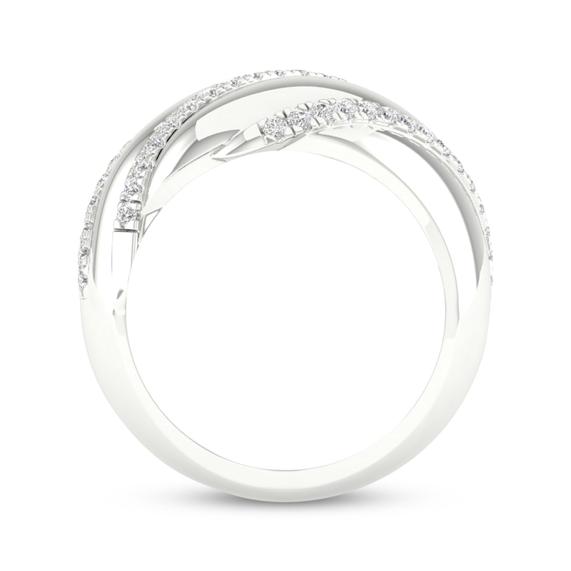 Main Image 4 of Diamond Dome Fashion Ring 3/8 ct tw Sterling Silver