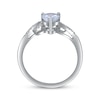 Thumbnail Image 2 of Pear-Shaped Aquamarine & Diamond Ring 1/20 ct tw 10K White Gold