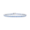 Thumbnail Image 1 of Aquamarine Bracelet Sterling Silver 7.5"