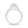 Thumbnail Image 3 of Adore Princess-Cut Diamond Double Halo Engagement Ring 1 ct tw 10K White Gold