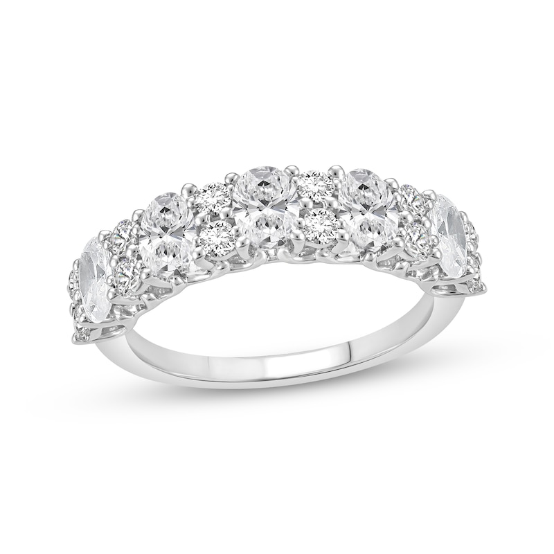 Main Image 1 of Adore Lab-Grown Diamonds Oval & Round-Cut Anniversary Ring 2 ct tw 10K White Gold
