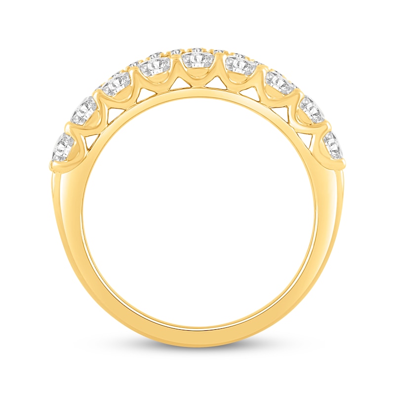 Main Image 3 of Adore Diamond Three-Row Anniversary Ring 2 ct tw 14K Yellow Gold