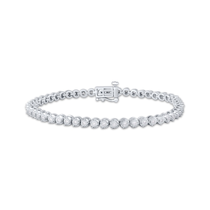 Main Image 1 of KAY Lab-Grown Diamonds Tennis Bracelet 1/2 ct tw Sterling Silver 7"